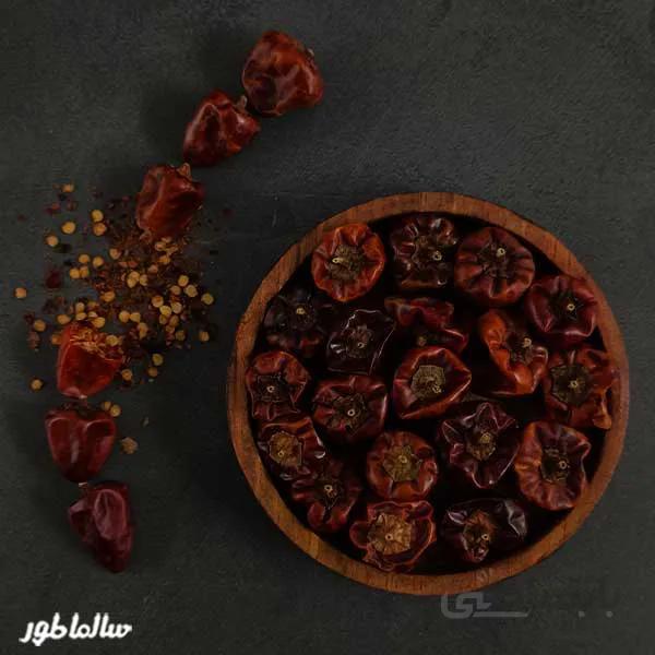 فلفل قرمز عنابی