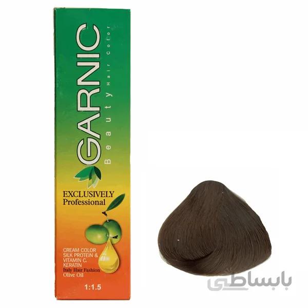 کیت رنگ موی سری شکلاتی - قهوه ای شکلاتی تیره شماره 4.65 گارنیک GARNIC