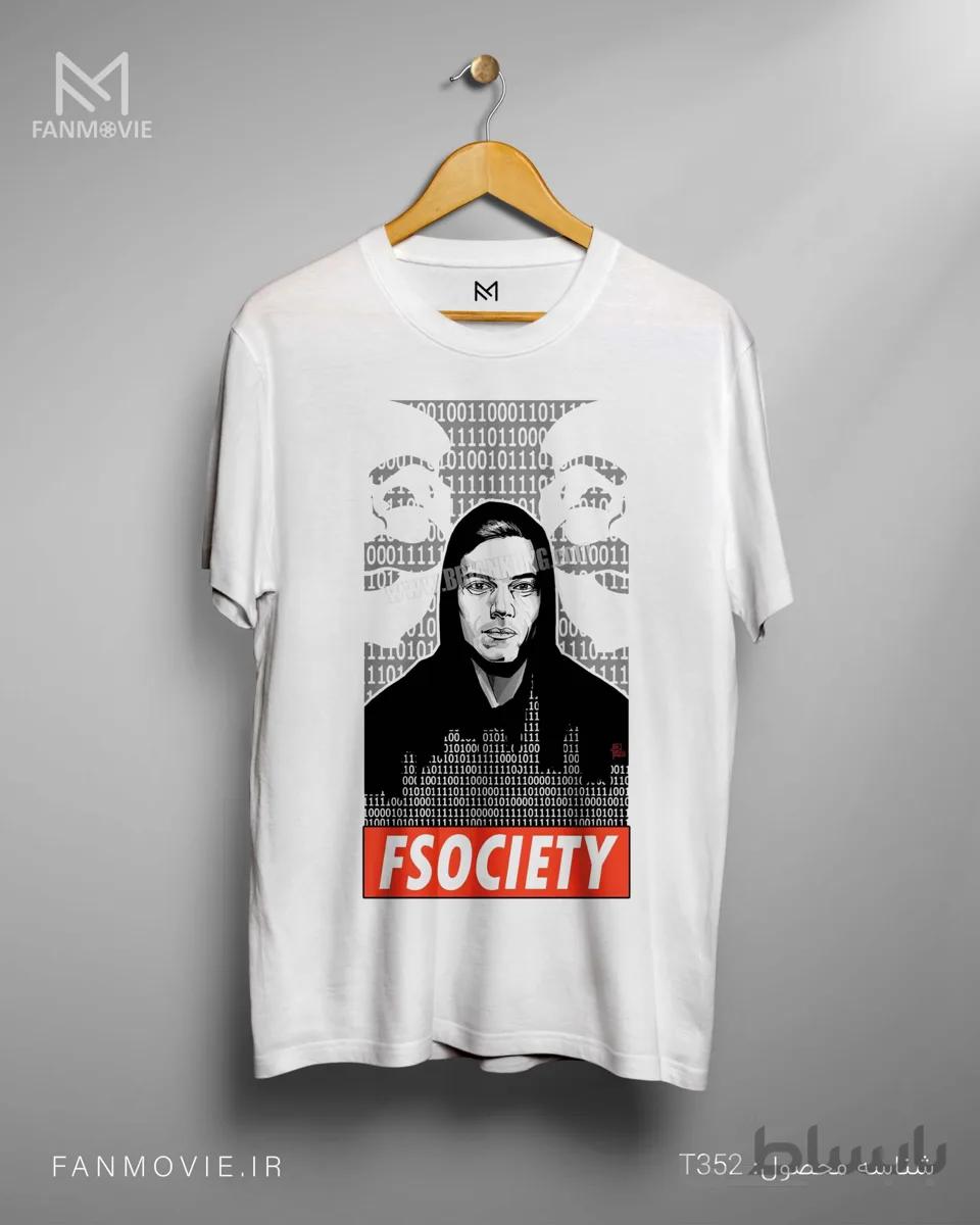 تیشرت آقای ربات طرح FSOCIETY