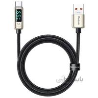 کابل سوپر شارژ هوشمند تایپ-سی مکدودو Mcdodo مدل Digital Pro CA-8691 طول 1.2متر توان 66وات استیل ا Mcdodo Digital Pro Type-C Super Charge 66W Model CA-8691