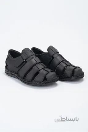 فروش کفش صندل مردانه چرم طبیعی اصل برند MWShoes رنگ مشکی کد ty119168419
