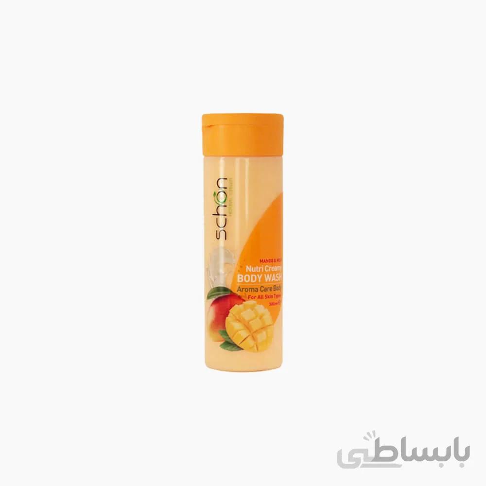 شامپو بدن شیر انبه شون حجم 300 میل ا Schon Nutri Creamy Mango and Milk Body Wash کد 294861