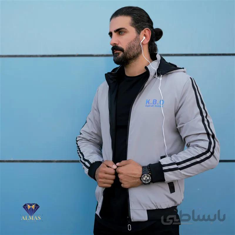 سویشرت کلاه دار مردانه دو رو ضد آب کد 9611
