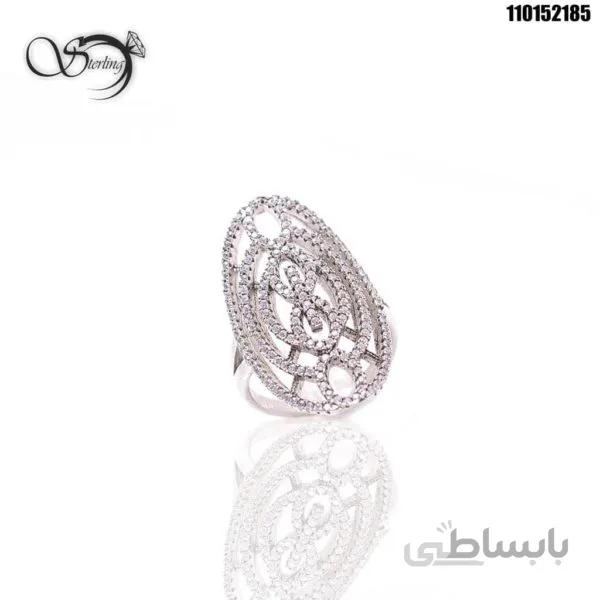 انگشتر نقره زنانه بیضی کد:۱۱۷۵