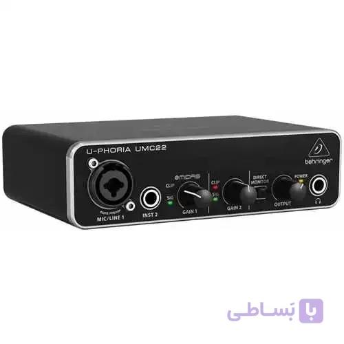 کارت صدا Behringer U-PHORIA UMC22 2×2 USB
