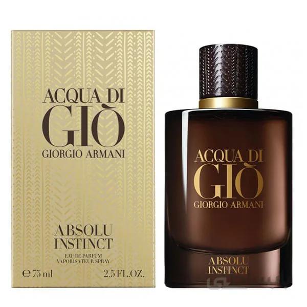 ادو پرفیوم جورجیو آرمانی آکوا دی جیو ابسولو اینستینکت Acqua di Gio Giorgio Armani Absolu Instinct مردانه حجم 125 میلی لیتر A+