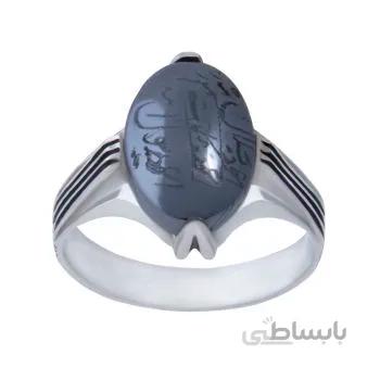 انگشتر نقره مردانه مدل حدید کد AM_048