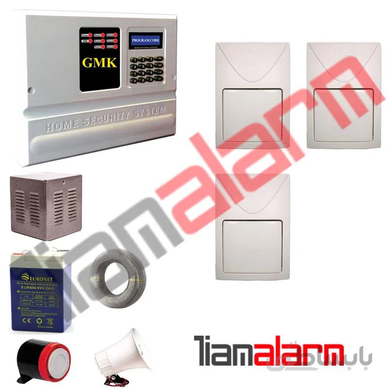 پکیج دزدگیر اماکن باسیم مدل جی ام کا سیم کارتی GM890F3