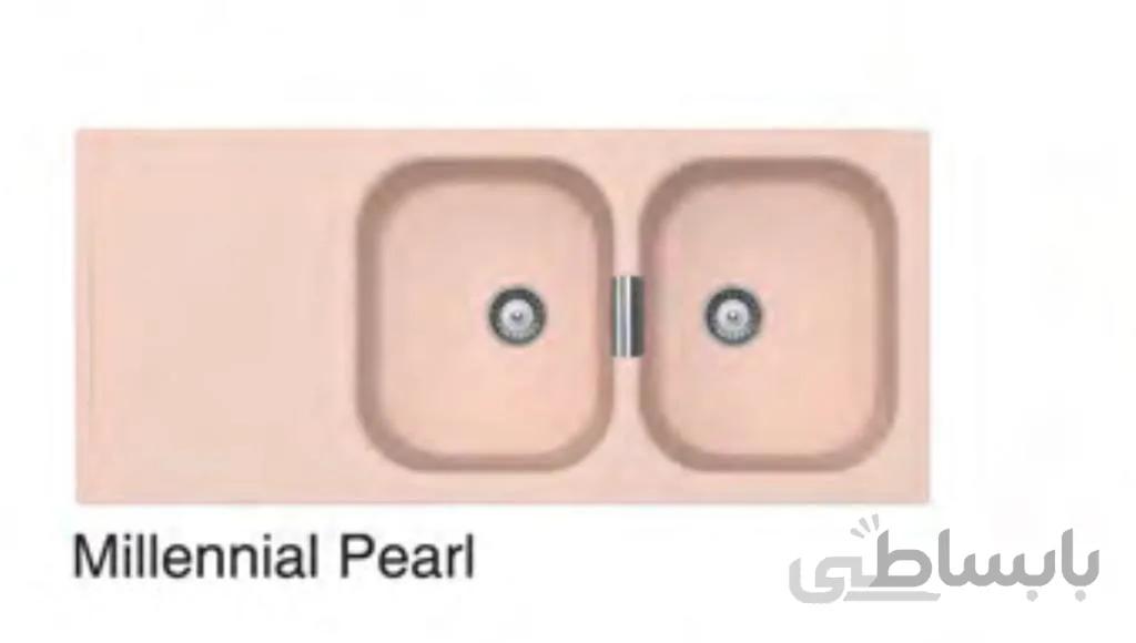 سینک گرانیتی شاک Schock Wembley Millennial pearl D200