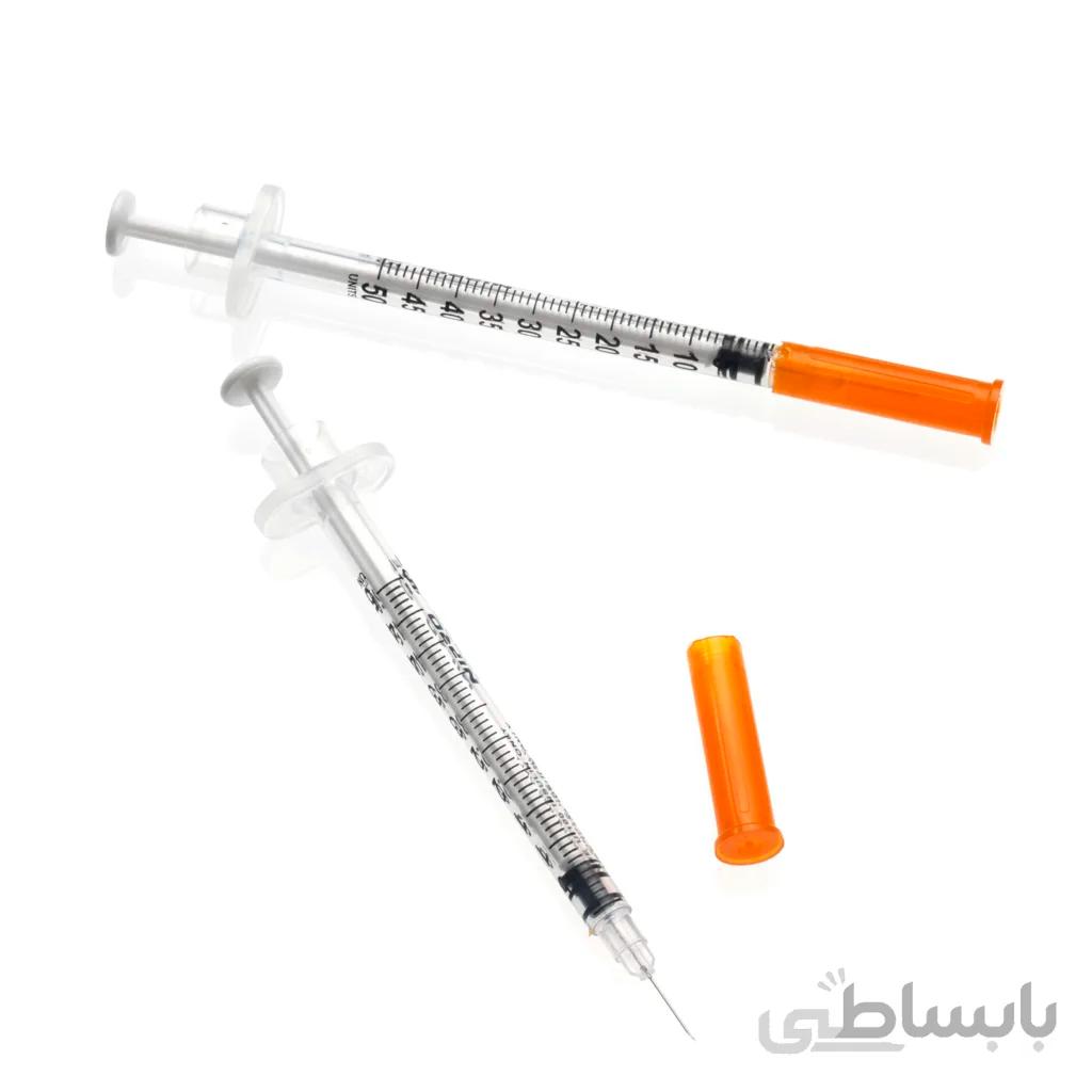 سرنگ انسولین آوا نیم و یک واحدی