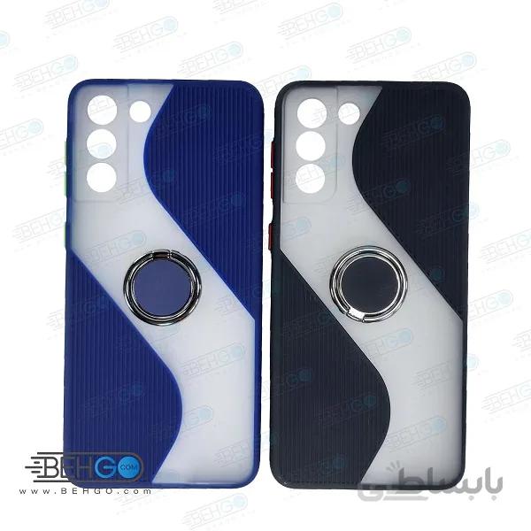 قاب گوشی سامسونگ S21 Plus کاور S21 Plus قاب پاپ سوکت دار با محافظ لنز دوربین گوشی S21 Plus مدل حلقه انگشتی نگهدارنده موبایل مناسب ا New 2021 Case with popsocket for Samsung Galaxy S21 Plus