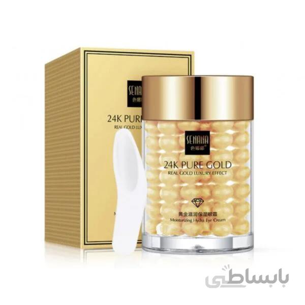کرم دور چشم کلاژن ساز با عصاره طلا 24 سنانا