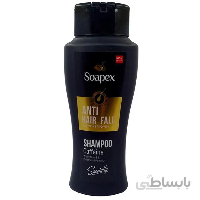 شامپو ضد ریزش مو Caffeine سوپکس 400 میلی لیتر ا Soapex Caffeine anti-hair loss shampoo 400ml