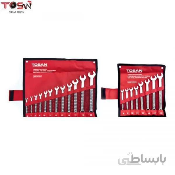 ست آچار یکسر تخت 12 عددی