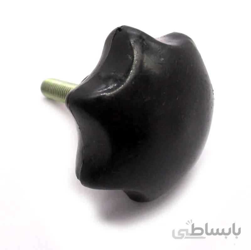 گل پیچ گرد پلاستیکی هفت پر m10 قطر 60 میلیمتر کد 57101