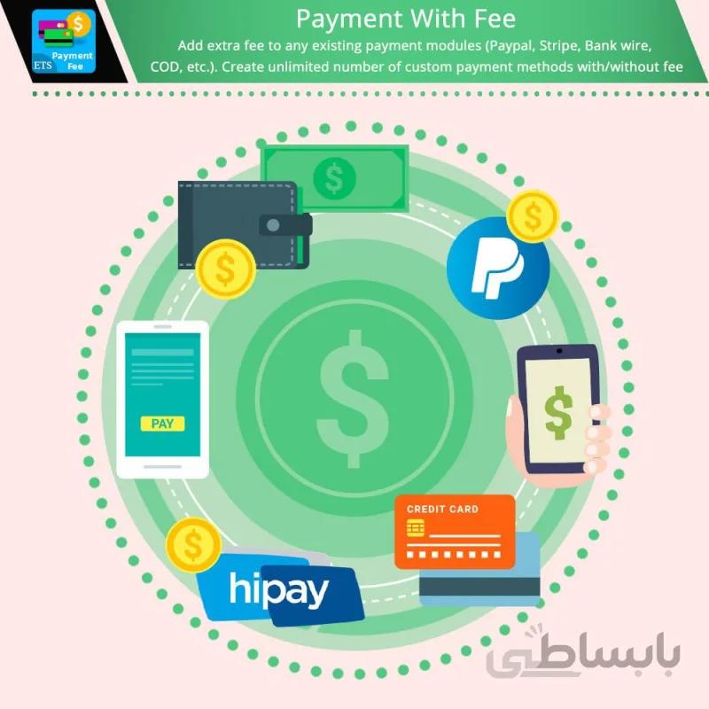 ماژول پرداخت با کارمزد و روش پرداخت سفارشی پرستاشاپ
