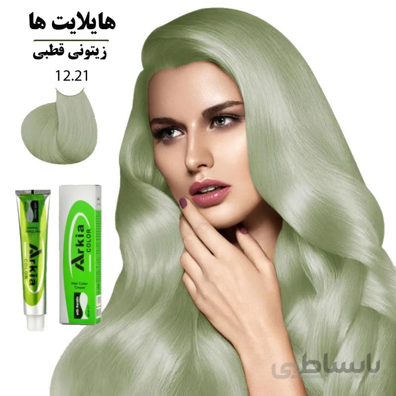 رنگ مو آرکیا زیتونی قطبی 12.21