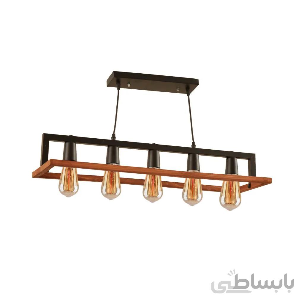 لوستر آویز پنج شعله چشمه نور کد A1336/5