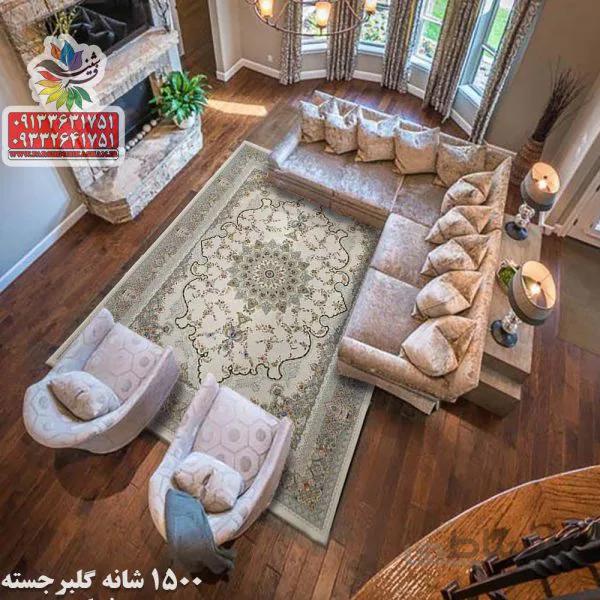 صدف کرم 1500 شانه گل برجسته