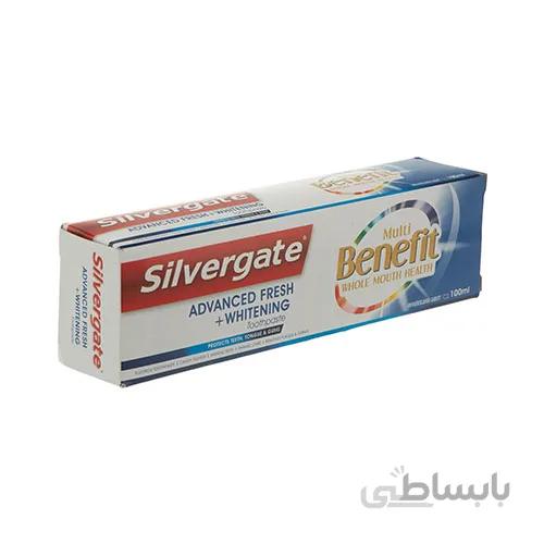خمیر دندان سیلورگیت مدل Multi Benefit حجم 100 میلی لیتر ا Silvergate Multi Benefit Toothpaste 100ml