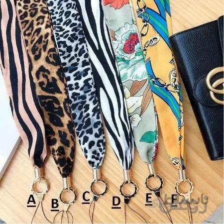 بند آویز موبایل پارچه ای 5 Mobile Pattern Lanyard