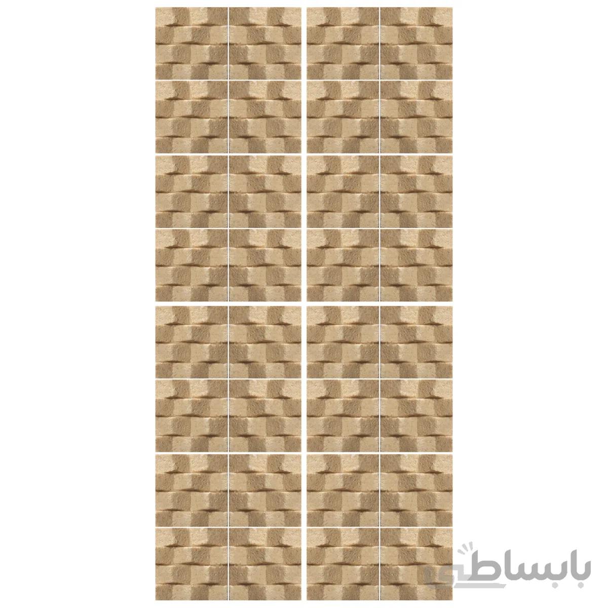 دیوارپوش تندیس و پیکره شهریار مدل امای کد W1010 25 بسته 32 عددی