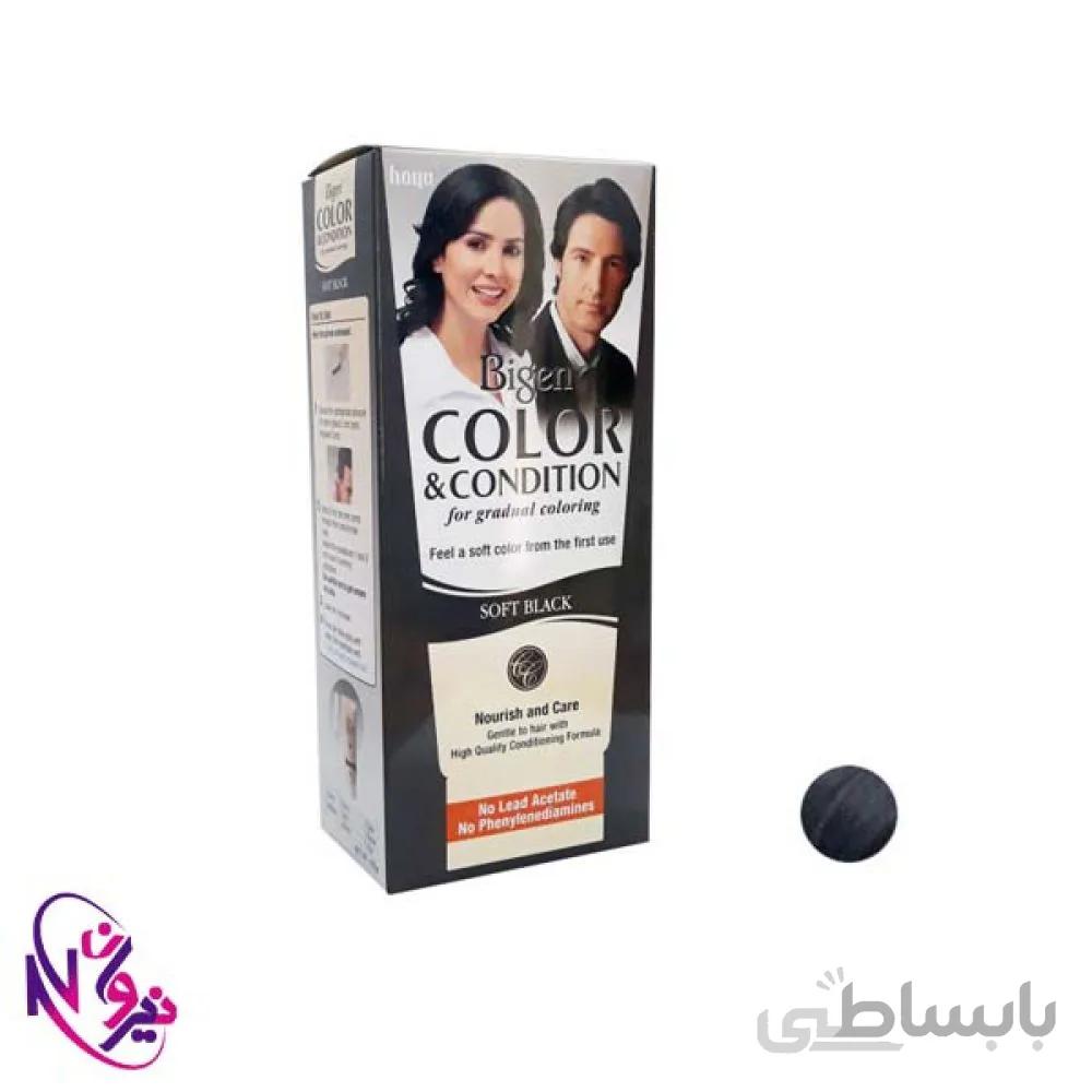 کیت رنگ مو بیگن سری Soft Black (رنگ دودی) حجم 180 میلی لیتر