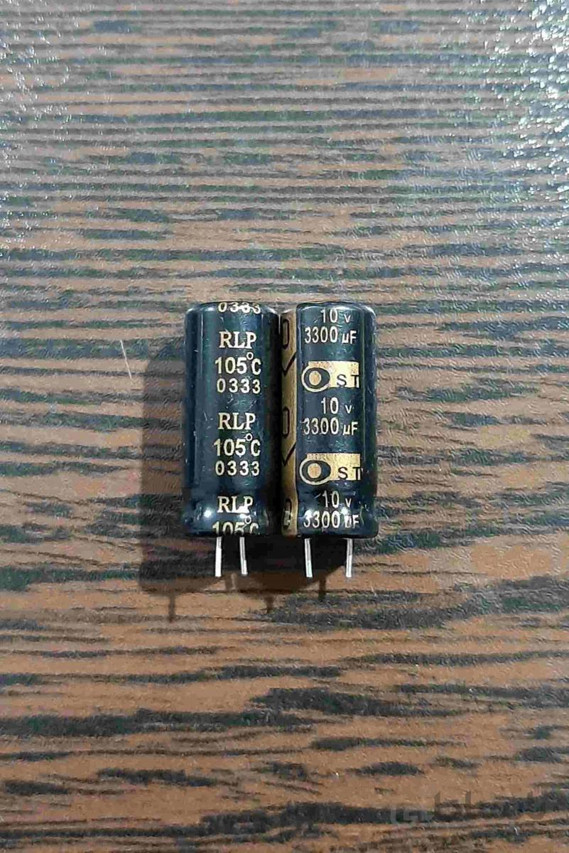 CAP 10V 3300uF – خازن ۱۰ ولت ۳۳۰۰ میکروفاراد
