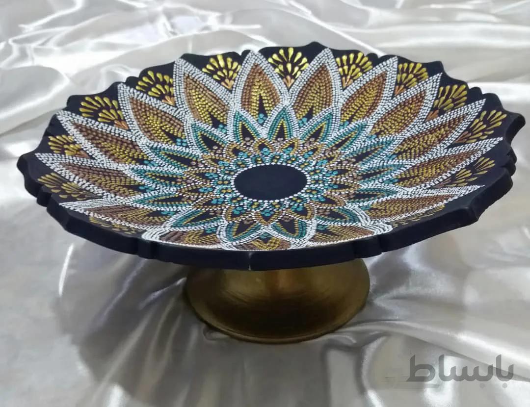 شیرینی خوری نقطه کوبی سفالی کد ۱۰۱۴۲۰