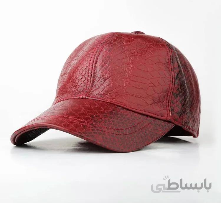 کلاه کپ چرم مدل phython