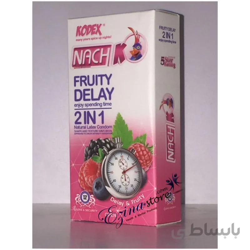 کاندوم تاخیری ومیوه ایFRUITY+DELAY 2in1 – هفت قلم کالا
