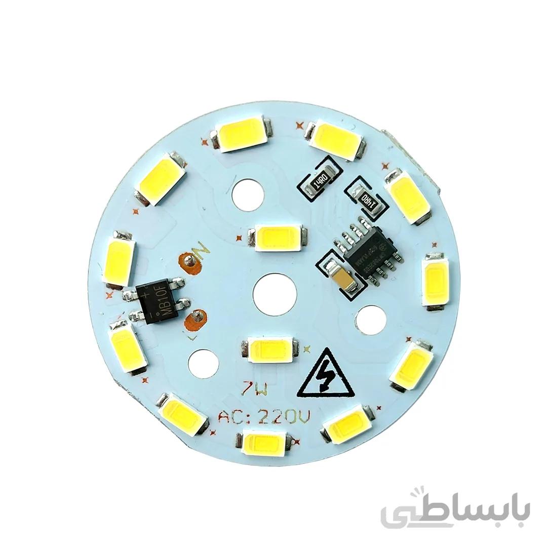 ال ای دی 7 وات 220 ولت سفید مهتابی قطر 45 میلیمتر