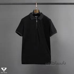 تیشرت karl یقه دار زیپ دار ty114