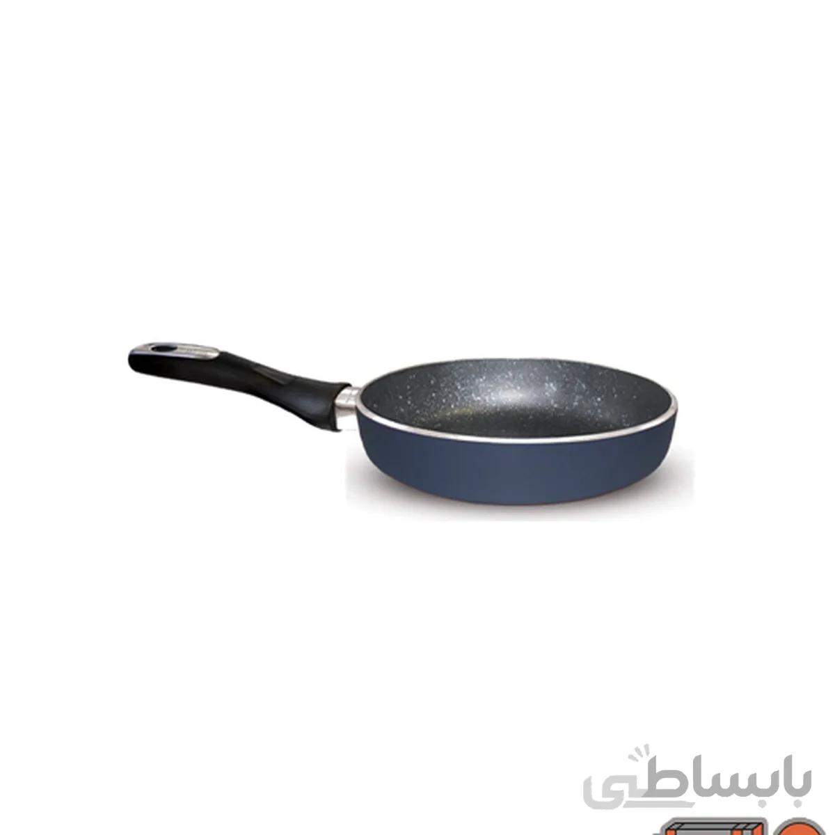 تابه تک دسته سایز 18 گرانیتا زرساب سرمه ای مدل GT_218