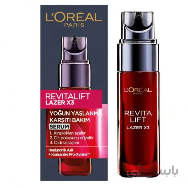 سرم ضد چروک لورآل مدل REVITALIFT LAZER X3 حجم 30 میل