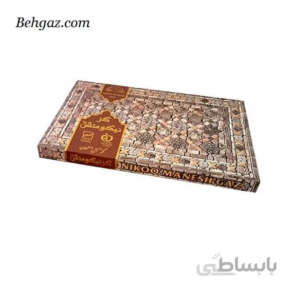 گز نیکو منش 10 درصد مغز بادام لقمه – 300 گرم