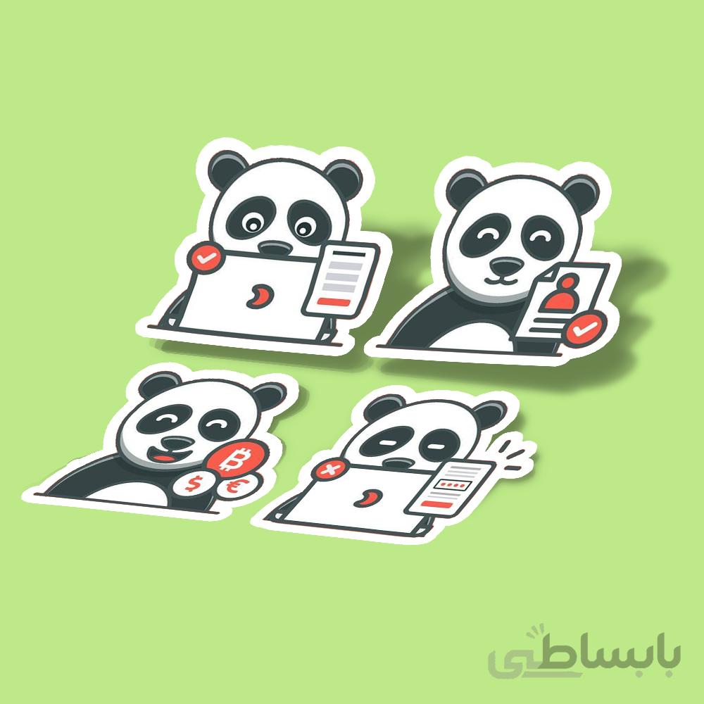 استیکر employee Panda