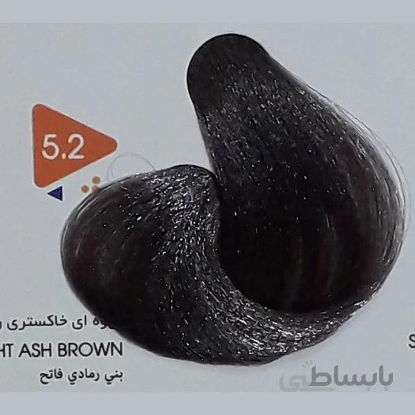 رنگ مو ویتامول vitamol قهوه ای خاکستری روشن شماره 5 2 خاکستری حجم 120 میل
