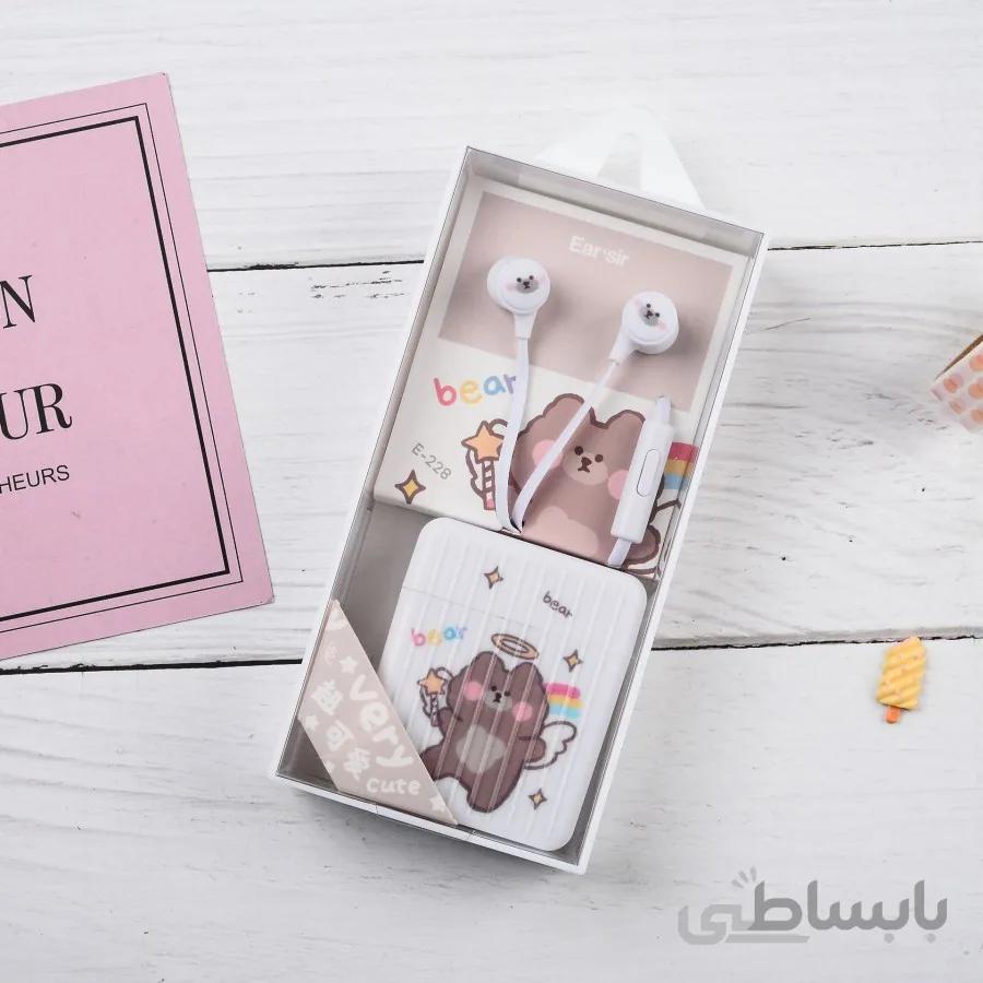 هندزفری سیم دار فانتزی ارسیر مدل Earsir cute handsfree E-228 code 3-70 [ahwazonline.com] [nilstore]