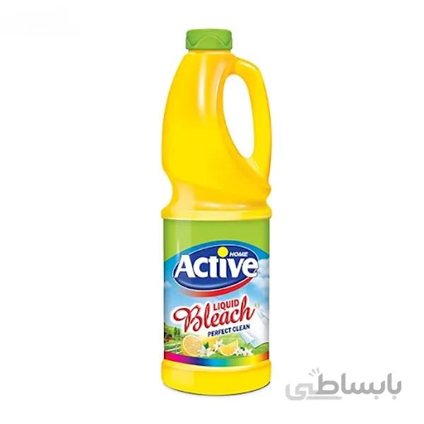 سفیدکننده و ضد عفونی کننده البسه وسطوح معطر لیمو ۱۰۰۰ گرمی اکتیو