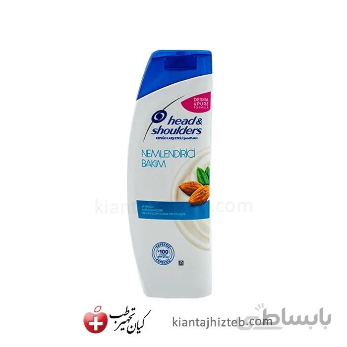 شامپو ضد شوره head & shoulders حاوی عصاره بادام 400 میل