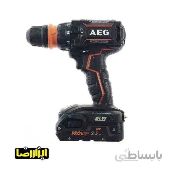دریل شارژی چکشی آاگ مدل BSB18CBLLE-252C