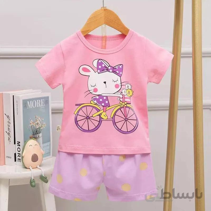 بلوز شورت بچه گانه طرح خرگوش گلفروش