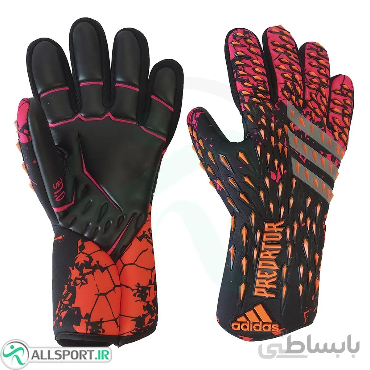 دستکش دروازه بانی آدیداس پردیتور طرح اصلی Adidas Predator Pro Goalkeeper Orange Pink