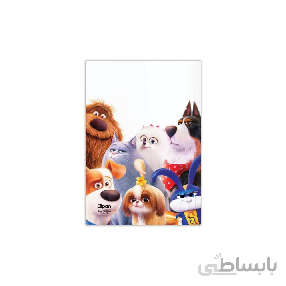دفتر مشق 40 برگ ته چسب الیپون کد 2921307
