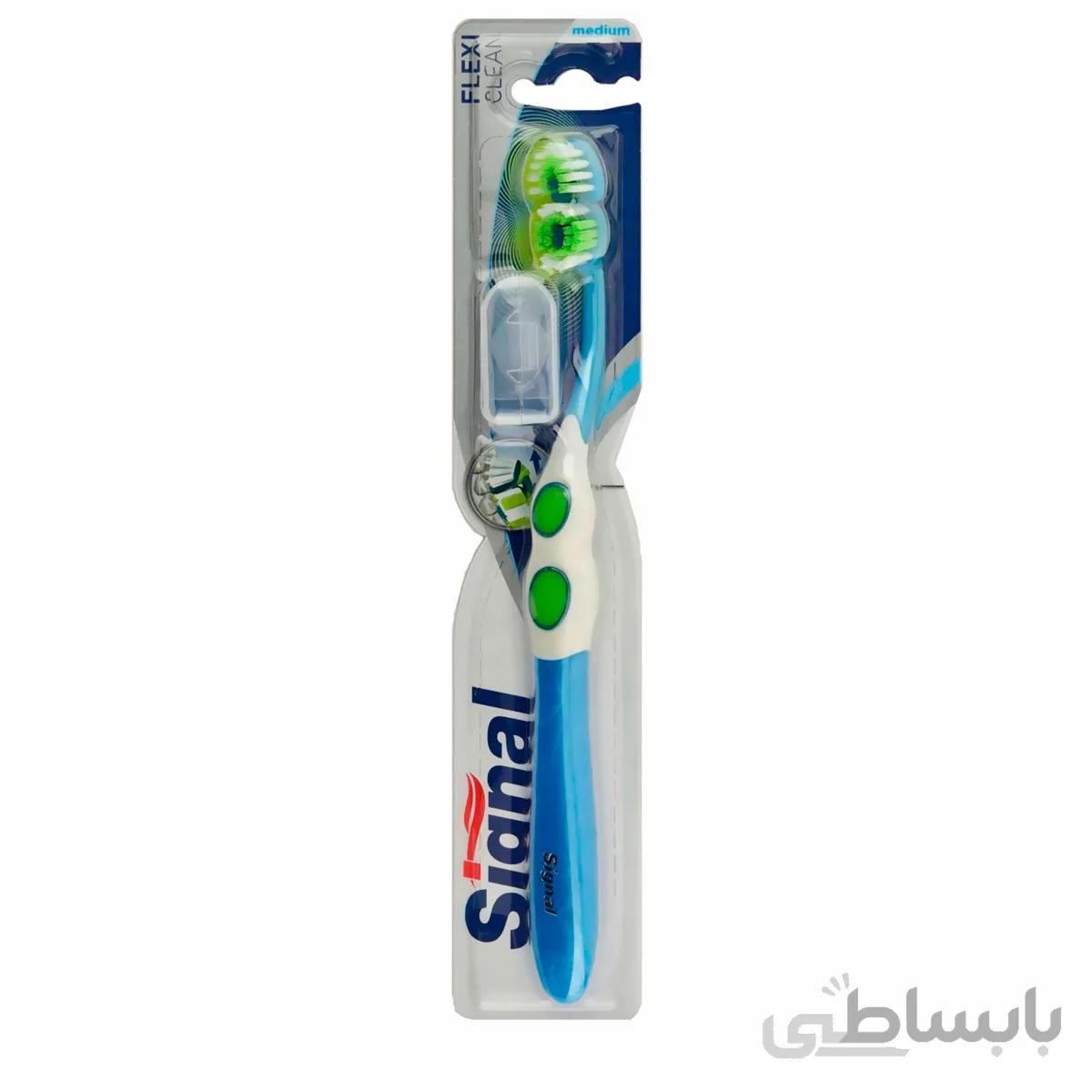 مسواک سیگنال مدل Flexi Clean با برس متوسط ا Signal Flexi clean Medium Toothbrush