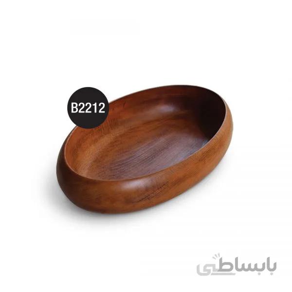B2212 کاسه چوبی بیضی