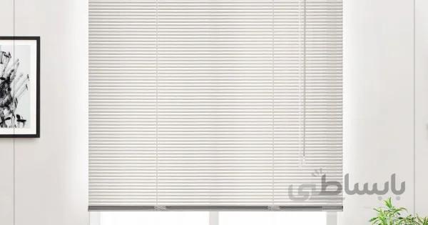 پرده کرکره فلزی 1.6 سانتیمتر طرح چوب کد 16166