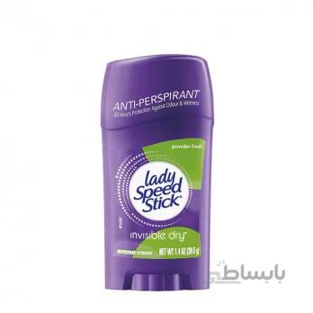 دئودرانت لیدی اسپید استیک Invisible Dry ا LADY SPEED STICK Invisible Dry 24H Powder Fresh Deodorant 39.6g