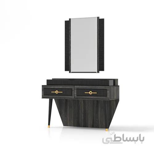 میز توالت با قاب آینه دیواری آپادانا مدل پیانو